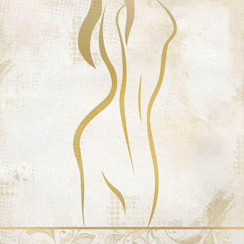 Serenity Calm 3 Gold Ornate Wood Framed Art Print with Double Matting by Kimberly, Allen