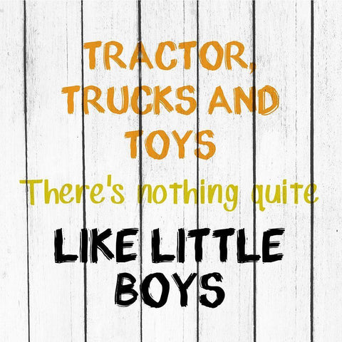 Tractor and Trucks 2 Black Ornate Wood Framed Art Print with Double Matting by Kimberly, Allen