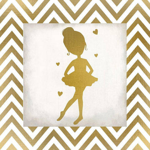 Little Dancer 2 Black Ornate Wood Framed Art Print with Double Matting by Kimberly, Allen
