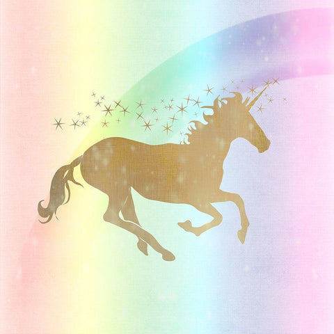 Rainbow Dreams 1 White Modern Wood Framed Art Print by Kimberly, Allen