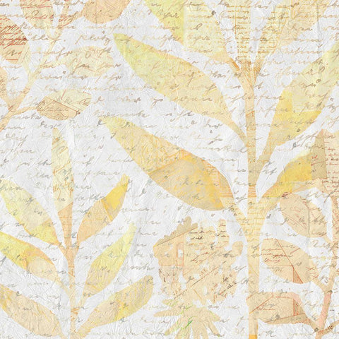 Botanical Leaves 1 Black Modern Wood Framed Art Print by Kimberly, Allen