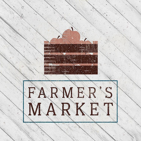 Farmers 1 Black Modern Wood Framed Art Print by Kimberly, Allen