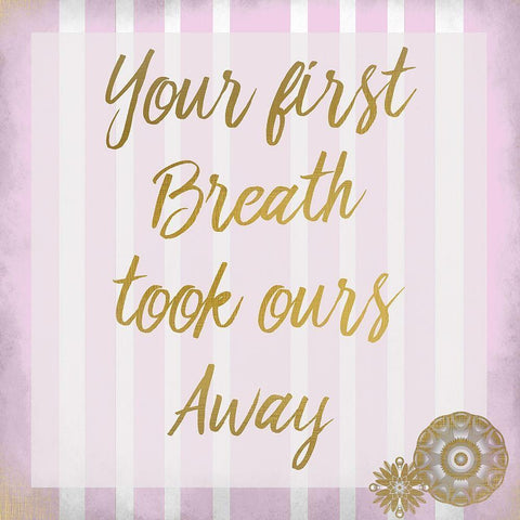 Your First Breath Black Modern Wood Framed Art Print with Double Matting by Kimberly, Allen