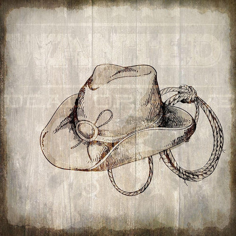 Wild West 2 Black Modern Wood Framed Art Print by Kimberly, Allen