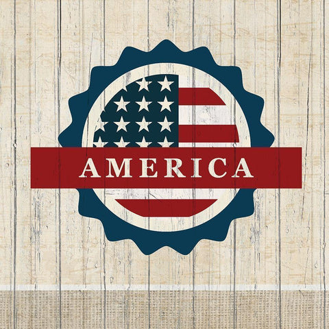 Liberty 2 White Modern Wood Framed Art Print by Kimberly, Allen