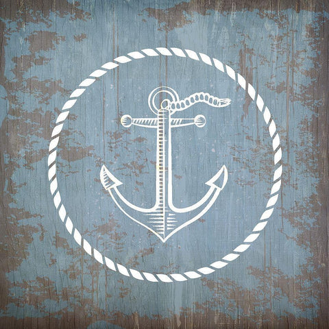 Sea Time 1 White Modern Wood Framed Art Print by Kimberly, Allen