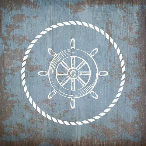 Sea Time 3 Black Modern Wood Framed Art Print with Double Matting by Kimberly, Allen