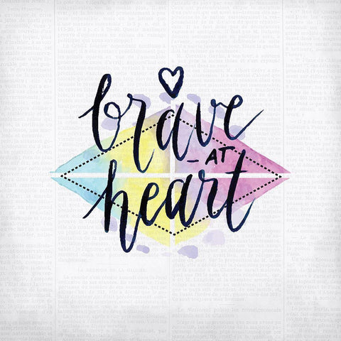 Newspaper Boho 1 White Modern Wood Framed Art Print by Kimberly, Allen