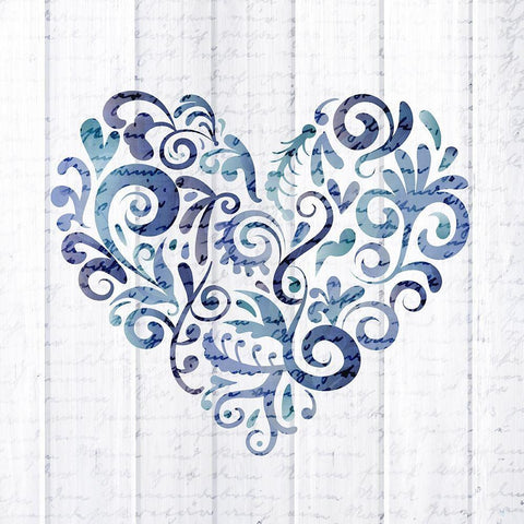 Always Love 4 Black Ornate Wood Framed Art Print with Double Matting by Kimberly, Allen