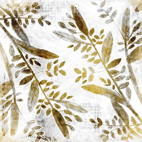 Botanical in Gold 2 Gold Ornate Wood Framed Art Print with Double Matting by Kimberly, Allen