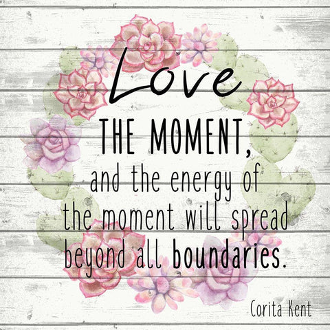 Love the Moment 2 White Modern Wood Framed Art Print by Kimberly, Allen