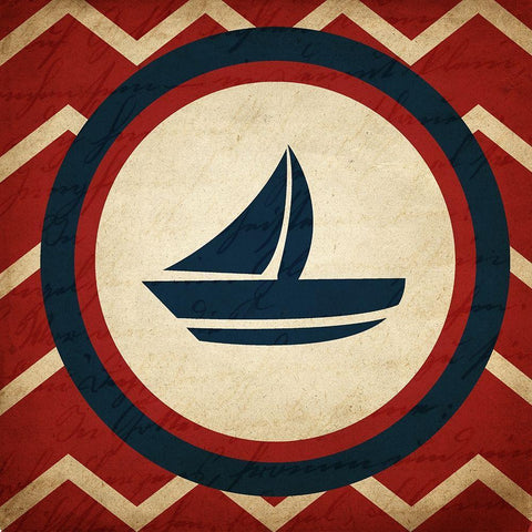 Nautical Day 2 Black Modern Wood Framed Art Print by Kimberly, Allen