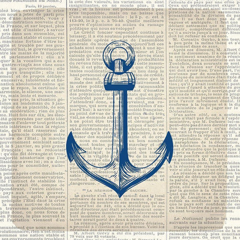 Newspaper Coast 2 Gold Ornate Wood Framed Art Print with Double Matting by Kimberly, Allen