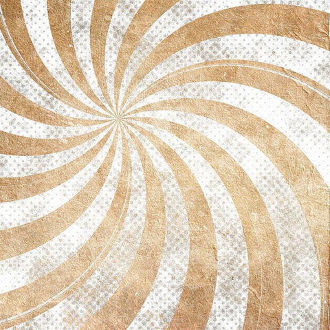 Swirlin White Modern Wood Framed Art Print with Double Matting by Kimberly, Allen