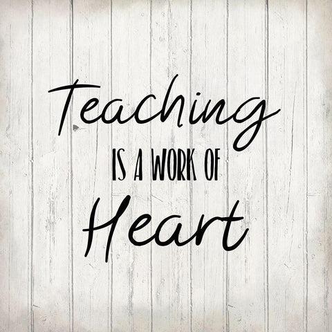 To Teach 1 Black Ornate Wood Framed Art Print with Double Matting by Kimberly, Allen