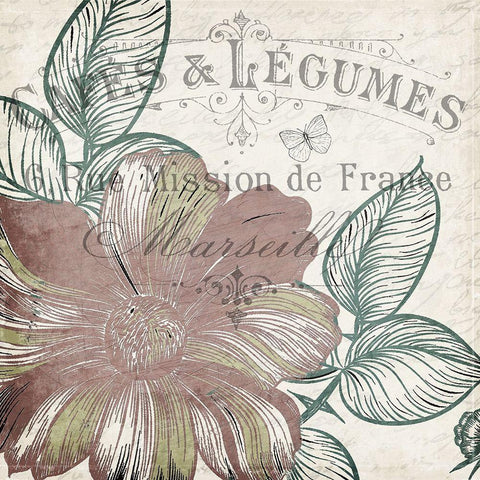 Cafe Floral 2 White Modern Wood Framed Art Print by Kimberly, Allen