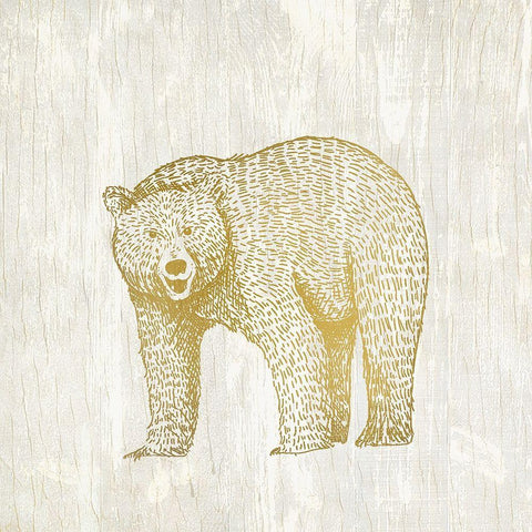 Forest Animals 2 Black Ornate Wood Framed Art Print with Double Matting by Kimberly, Allen