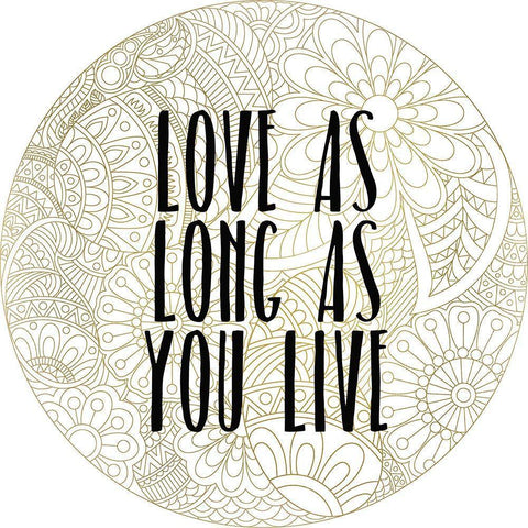 Happy 2 Gold Ornate Wood Framed Art Print with Double Matting by Kimberly, Allen