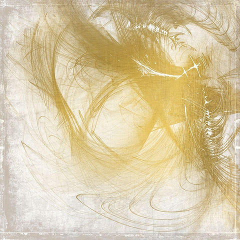 Organic Burst 1 Black Modern Wood Framed Art Print with Double Matting by Kimberly, Allen