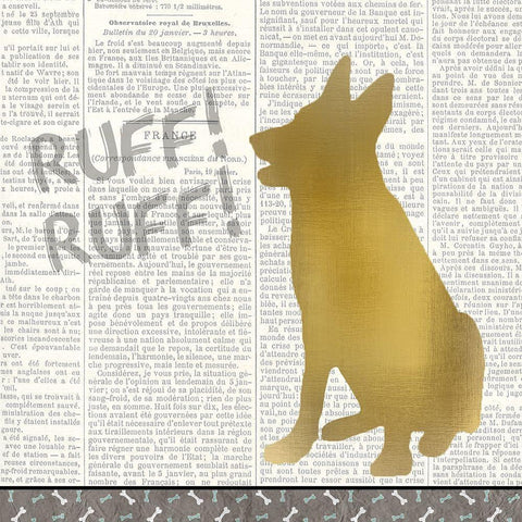 Ruff Ruff 4 White Modern Wood Framed Art Print by Kimberly, Allen