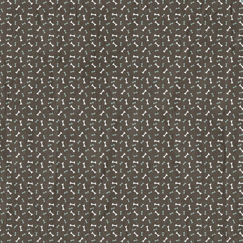 Ruff Ruff Pattern 1 White Modern Wood Framed Art Print with Double Matting by Kimberly, Allen