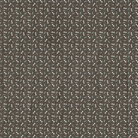 Ruff Ruff Pattern 1 Black Modern Wood Framed Art Print by Kimberly, Allen