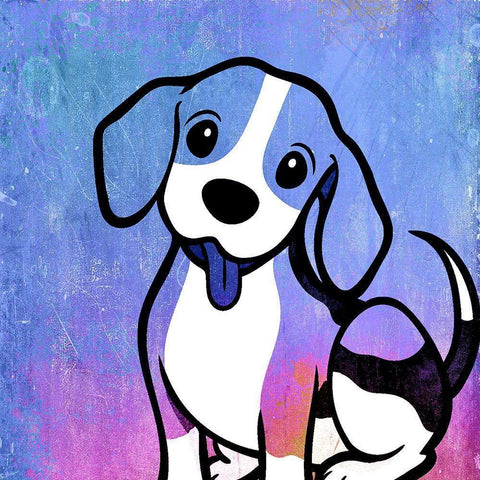 Best Friend 2 Black Modern Wood Framed Art Print with Double Matting by Kimberly, Allen