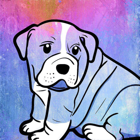 Best Friend 3 White Modern Wood Framed Art Print by Kimberly, Allen