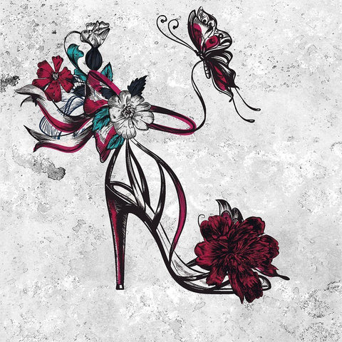 High Fashion 3 Black Modern Wood Framed Art Print by Kimberly, Allen