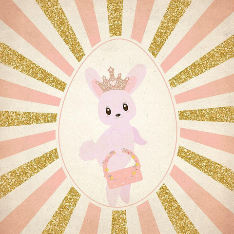 Bunny Princess 2 Gold Ornate Wood Framed Art Print with Double Matting by Kimberly, Allen