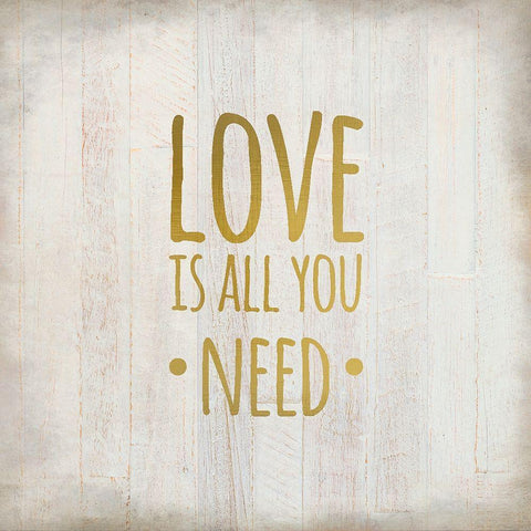 Always Love 2 White Modern Wood Framed Art Print with Double Matting by Kimberly, Allen