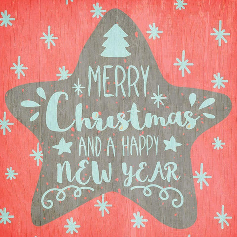 Merry and Bright 1 Black Modern Wood Framed Art Print by Kimberly, Allen