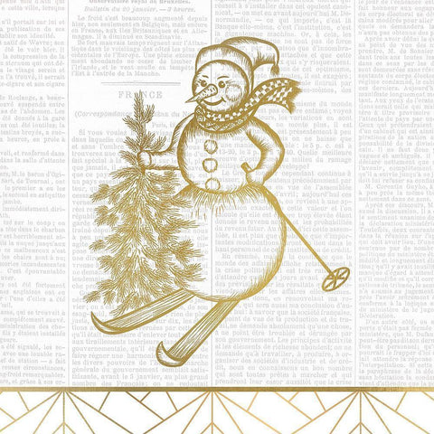 Newspaper Christmas 1 Black Modern Wood Framed Art Print by Kimberly, Allen