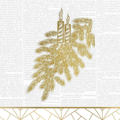 Newspaper Christmas Black Modern Wood Framed Art Print by Kimberly, Allen