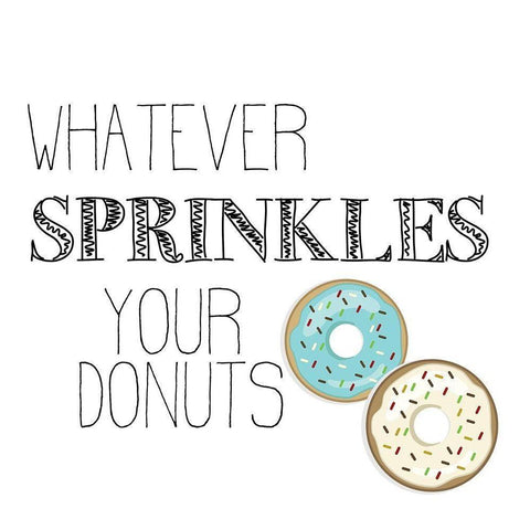 Donut 3 Black Modern Wood Framed Art Print by Kimberly, Allen