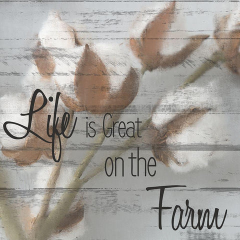 Life is Great on the Farm Black Modern Wood Framed Art Print with Double Matting by Allen, Kimberly