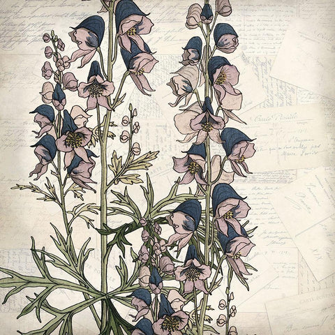 Shades of Purple 2 Black Modern Wood Framed Art Print by Kimberly, Allen