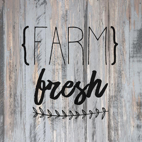 Farm Fresh White Modern Wood Framed Art Print with Double Matting by Allen, Kimberly