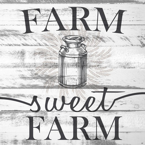 Farm 1 Black Ornate Wood Framed Art Print with Double Matting by Allen, Kimberly