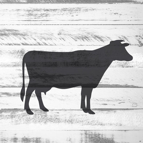 Farm 6 Black Modern Wood Framed Art Print with Double Matting by Allen, Kimberly