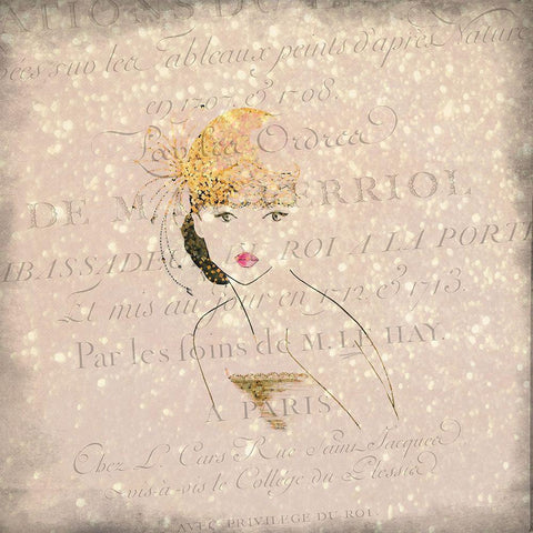 Glamour 2 Gold Ornate Wood Framed Art Print with Double Matting by Kimberly, Allen