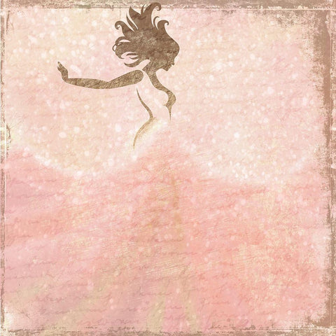 My First Love 2 Black Ornate Wood Framed Art Print with Double Matting by Kimberly, Allen