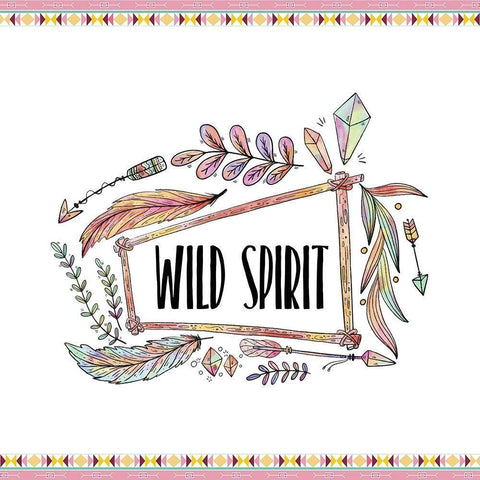 Wild and Free 2 Black Ornate Wood Framed Art Print with Double Matting by Kimberly, Allen