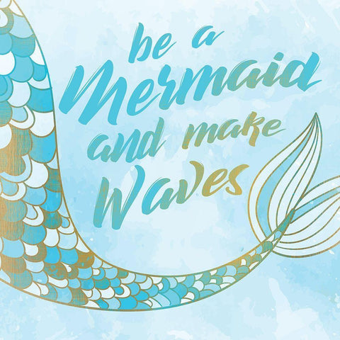 Make Waves Gold Ornate Wood Framed Art Print with Double Matting by Kimberly, Allen