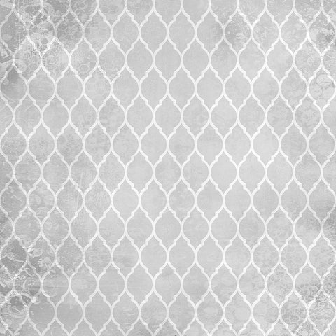 Paris Country Pattern 1 White Modern Wood Framed Art Print by Kimberly, Allen