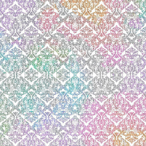 Watercolor Travel Pattern White Modern Wood Framed Art Print with Double Matting by Kimberly, Allen