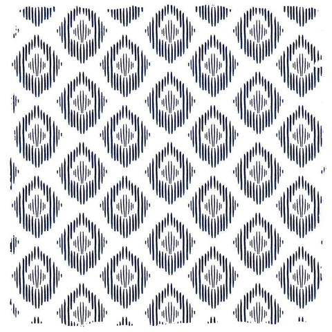 In Blue Squared 1 Gold Ornate Wood Framed Art Print with Double Matting by Kimberly, Allen