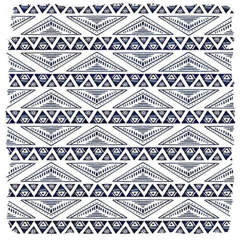 In Blue Squared 2 White Modern Wood Framed Art Print with Double Matting by Kimberly, Allen