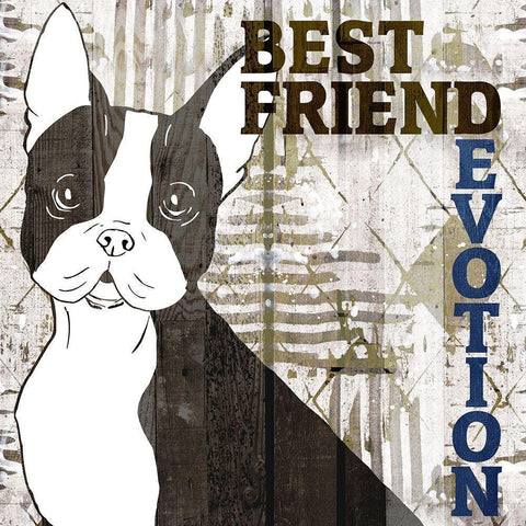 Companion 4 Black Modern Wood Framed Art Print by Kimberly, Allen