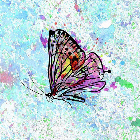 Lets Fly 2 Black Ornate Wood Framed Art Print with Double Matting by Kimberly, Allen